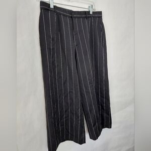 Ralph Lauren Collection Purple Label Black Pinstripe Dress Pants